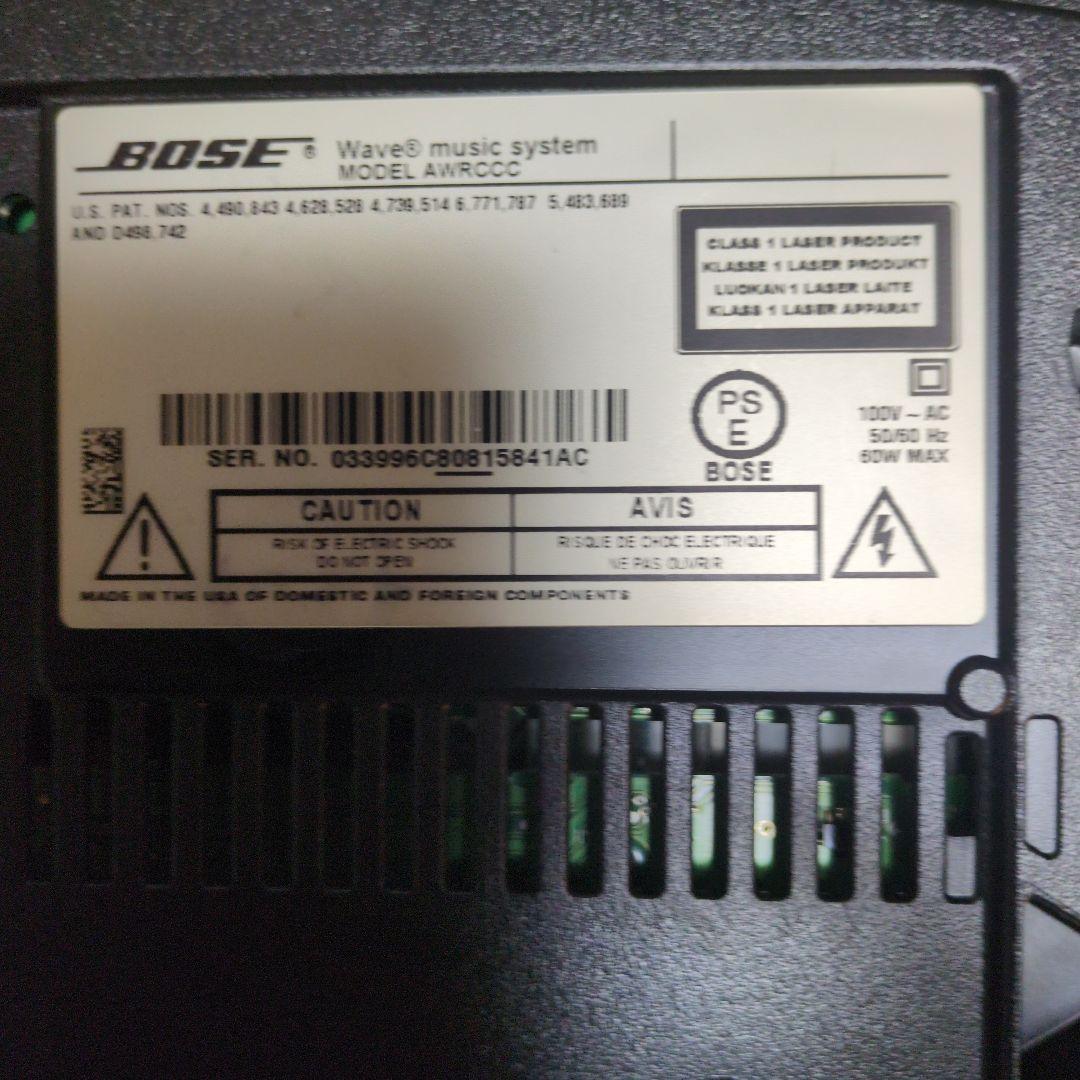 Bose Wave Music System 完動品　台座純正リモコンコード取説