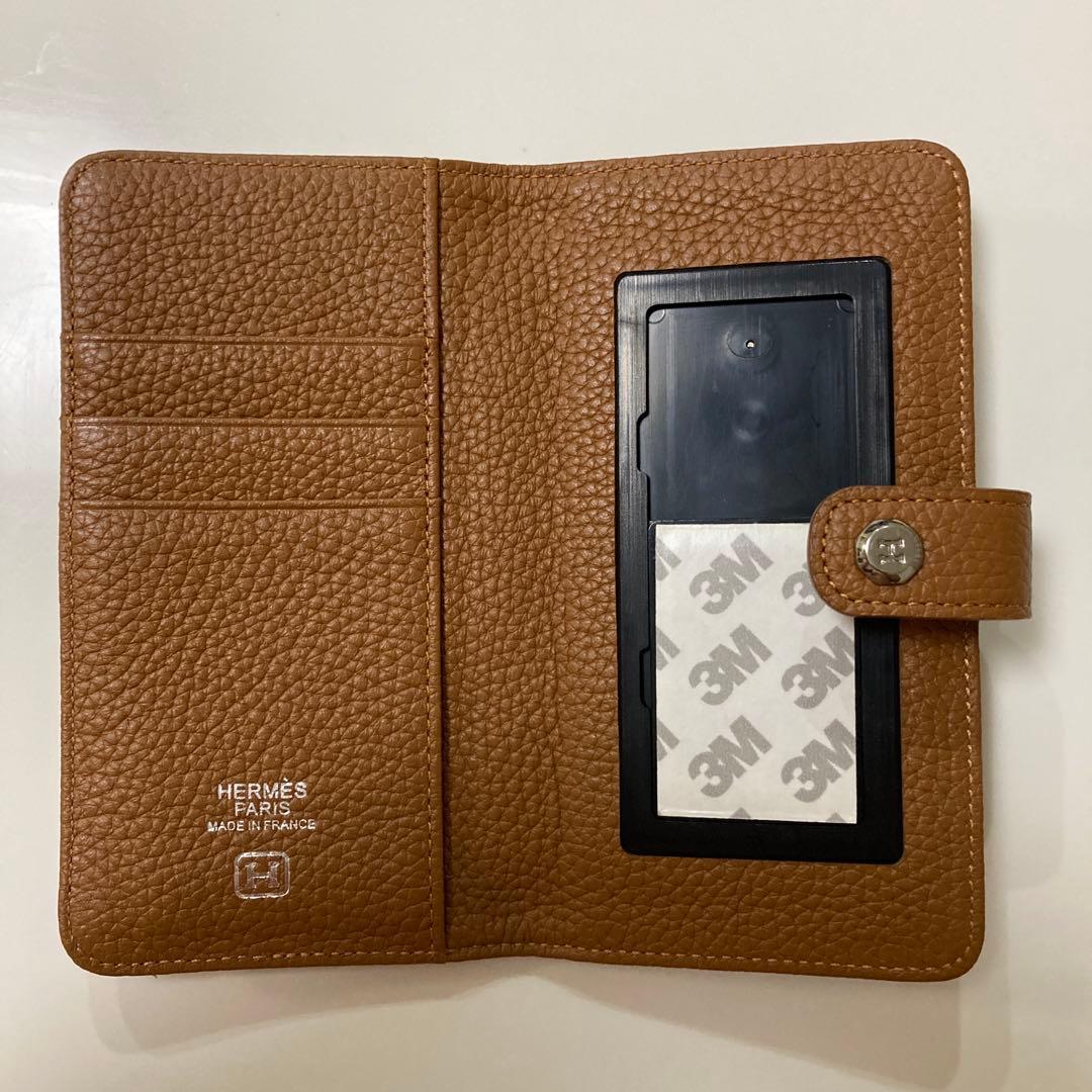 HERMÈS 手帳型ケース ブラウン