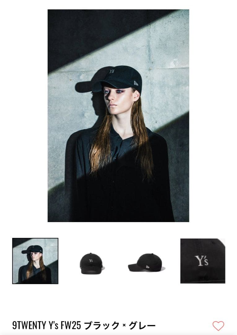 完売品⭐️新品⭐️ニューエラy'sコラボキャップ2025年秋冬モデル