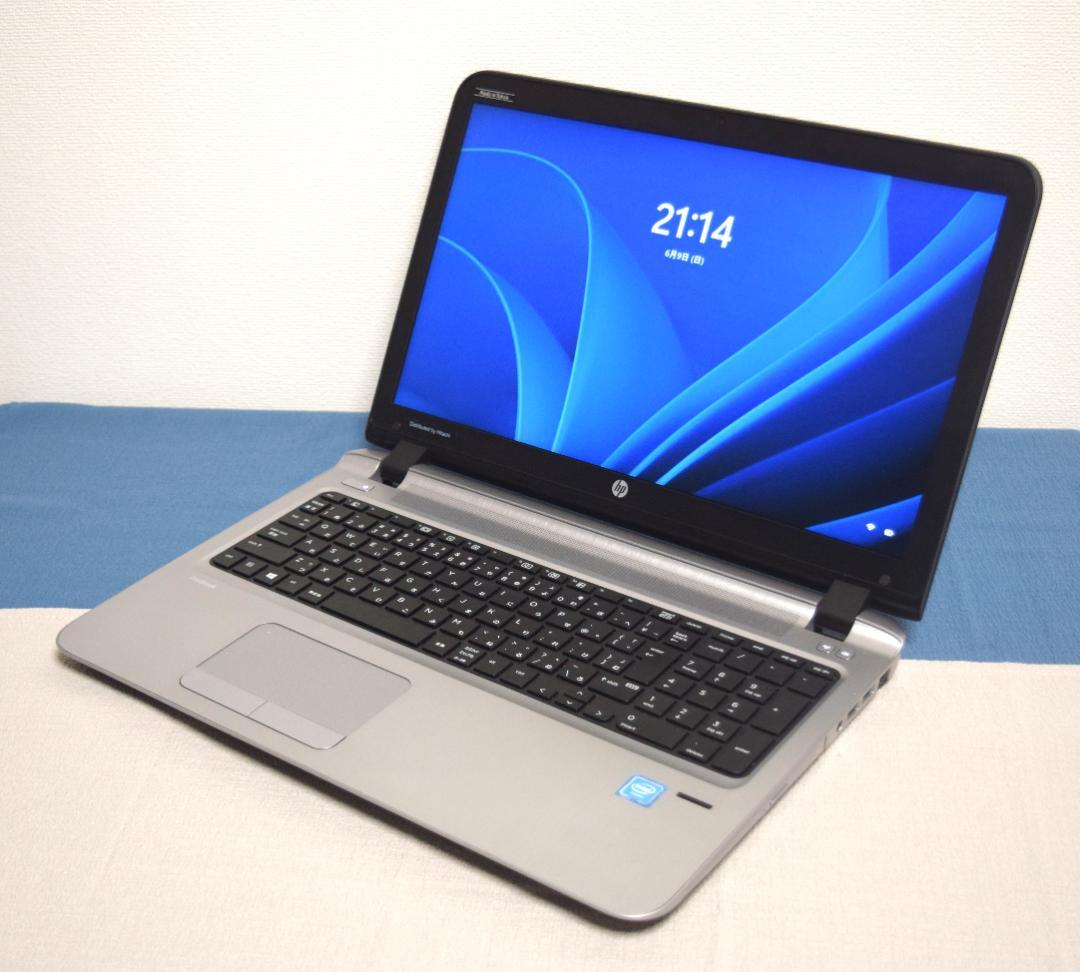 初心者の方におすすめ☆ hpノートパソコン メモリ4GB 高速SSD120GB