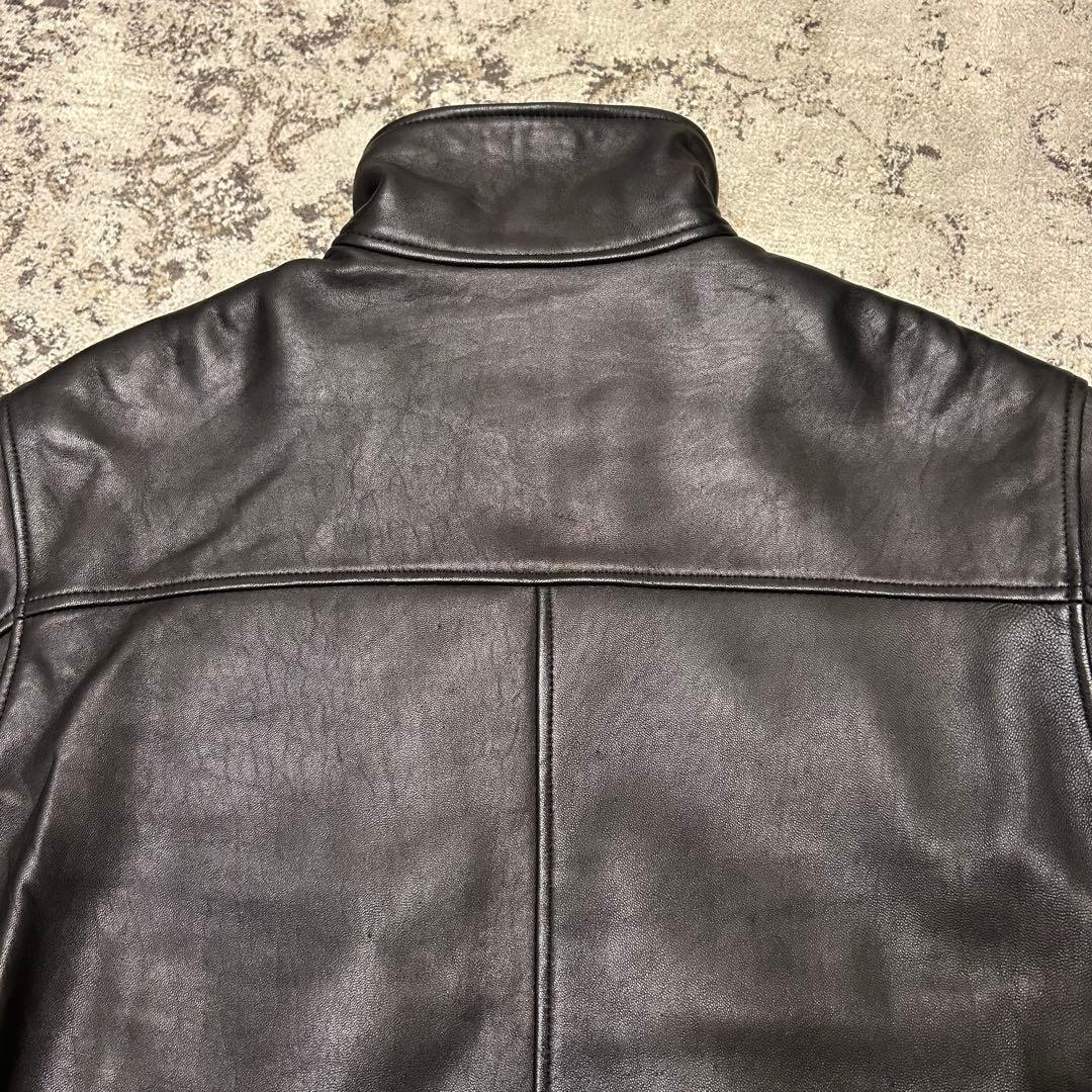  カルバンクライン レザー シングルライダースジャケット