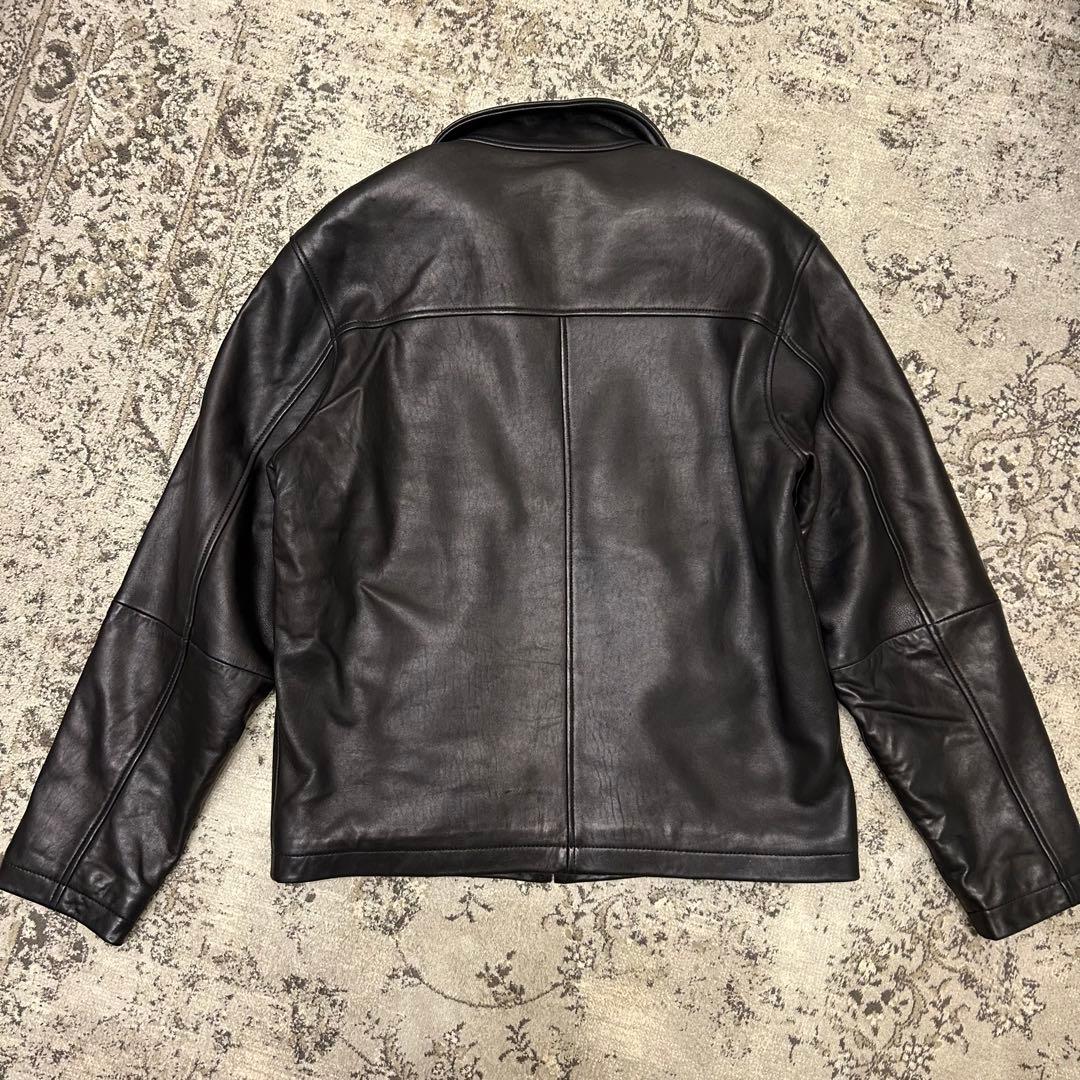  カルバンクライン レザー シングルライダースジャケット