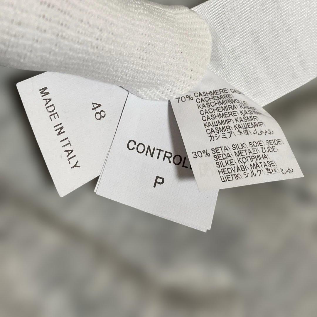 ②ブルネロクチネリ カシミヤシルク ダブルジップカーディガン ドライバーズニット