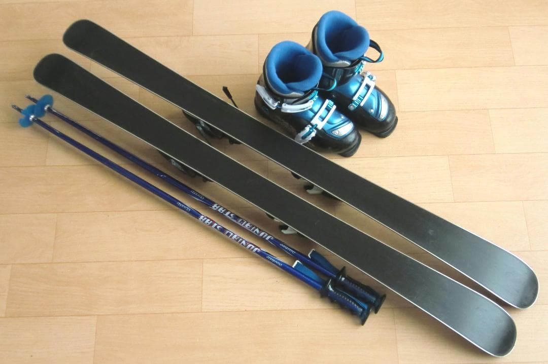 ■■送料無料■Hart■子供用スキーフルセット■板116靴22■WAX済■■