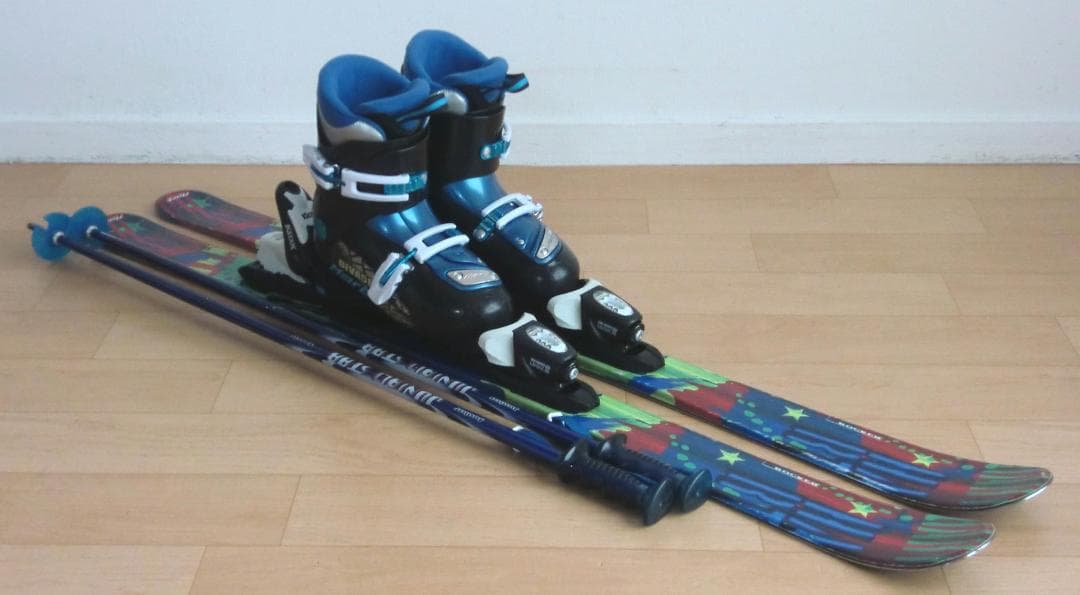 ■■送料無料■Hart■子供用スキーフルセット■板116靴22■WAX済■■