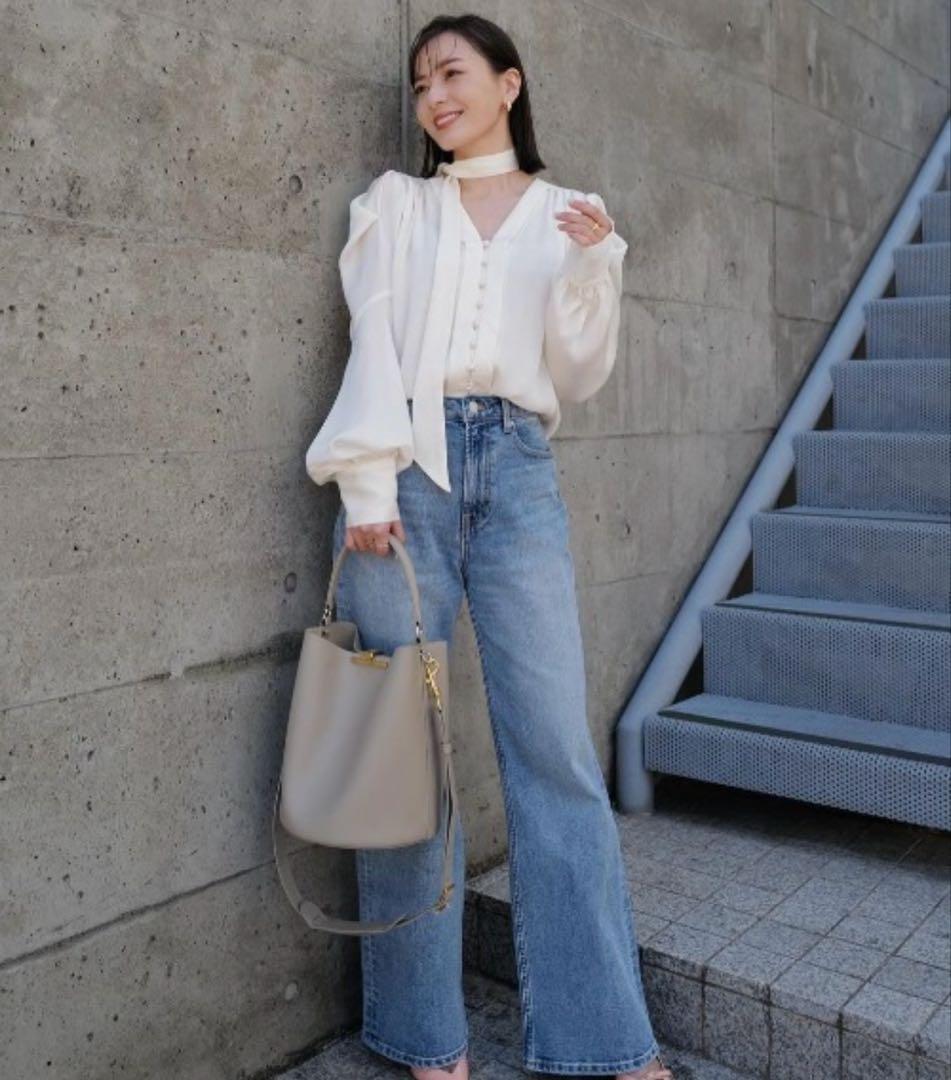 anuans Wide leg denim/ワイドレッグデニム