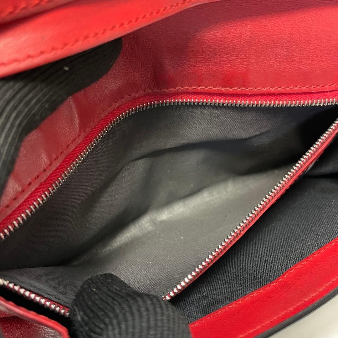 2932 フェンディ 長財布 モンスター バグズアイ バイカラー ブラックレッド