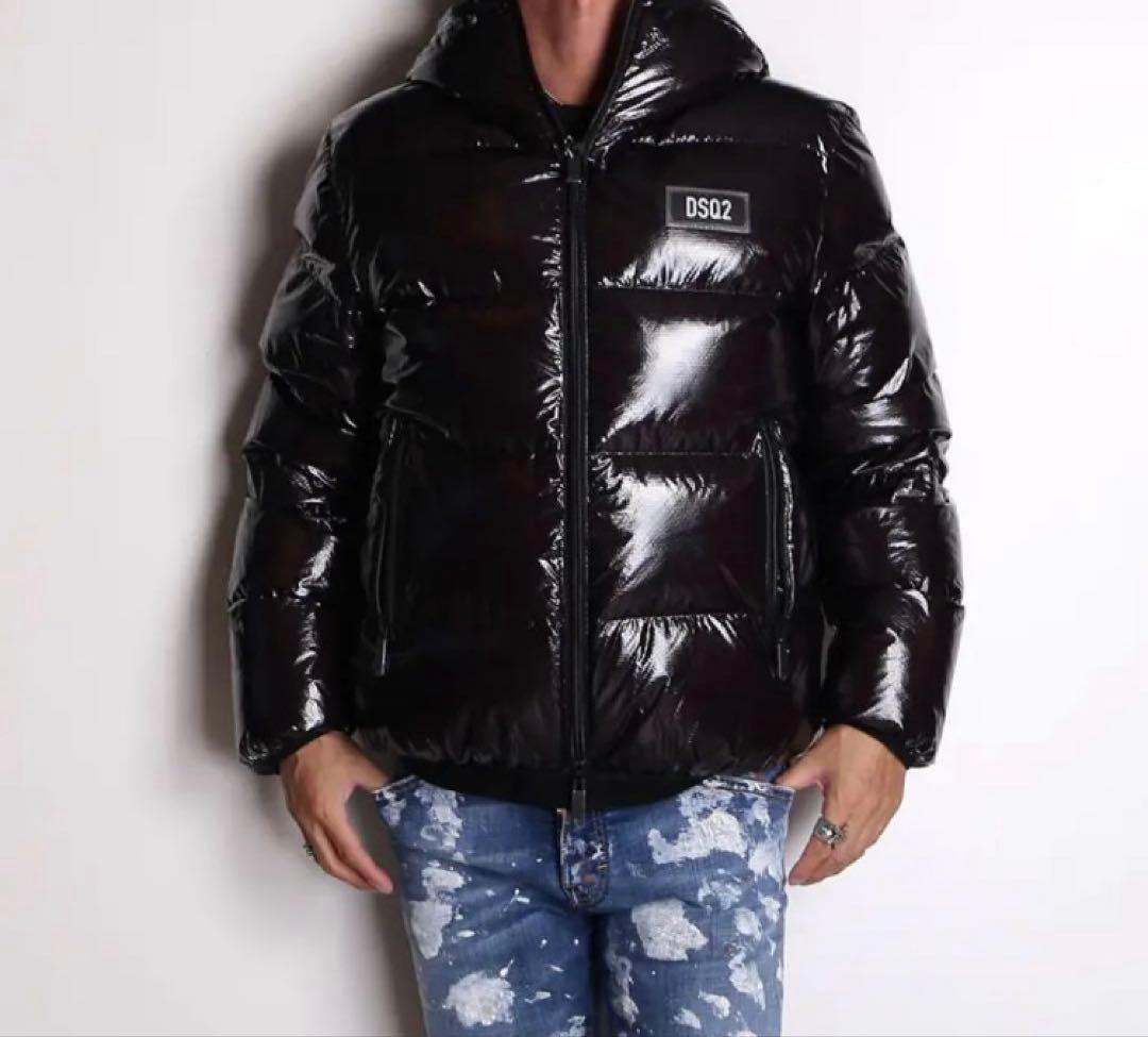 DSQUARED2 21AW極美品 光沢 フーディーダウンジャケット サイズ50