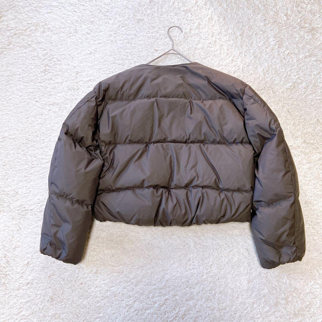 The Loft Labo ロフトラボ　ノーカラーダウンジャケット　チャコール