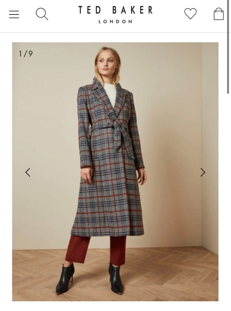 テッドベイカー　TED BAKDR チェックコート