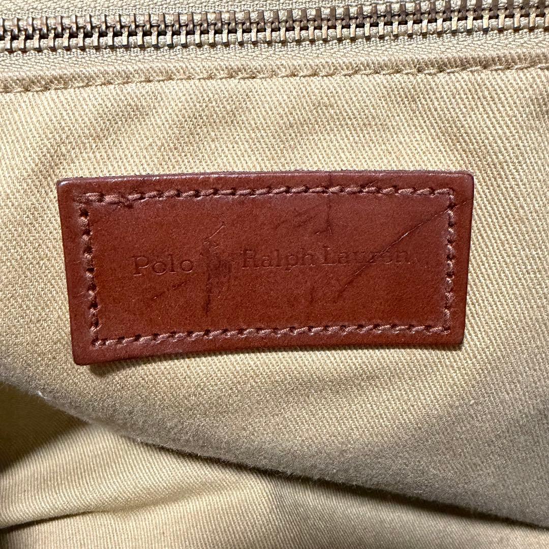 ✨️美品✨️ポロラルフローレン ミニボストン PVCレザー タータンチェックグリーン