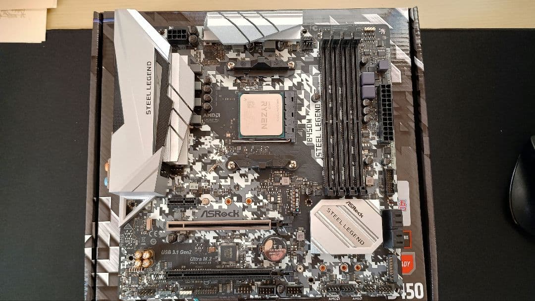 CPU ASRock B450M Steel Legend + Ryzen 3700X