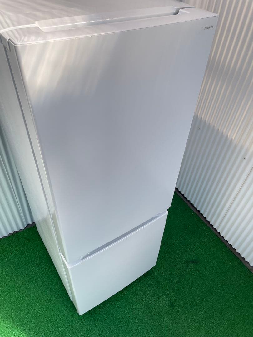 907 ヤマダセレクト おしゃれホワイト2ドア冷蔵庫 156L 一人暮らし 単身