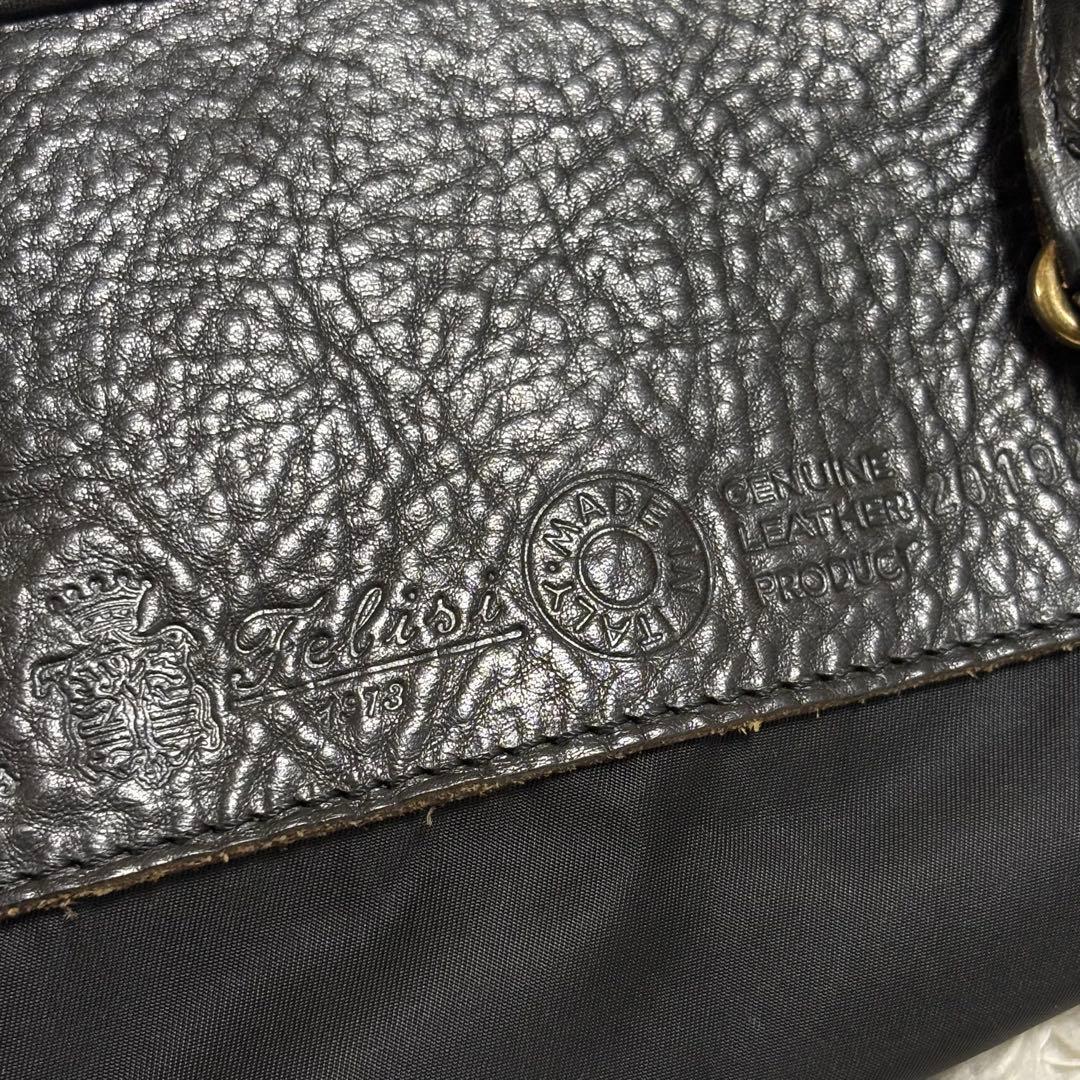 フェリージ ブリーフケース ショルダーバッグ 2way ターンロック ブラック