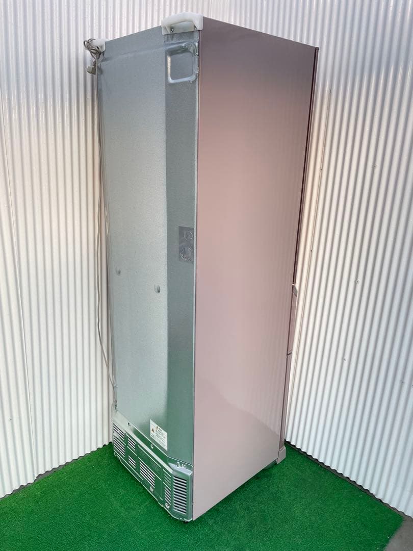 918三菱 おしゃれピンク 3ドア冷蔵庫 370L 自動製氷機能付き 静音 国産