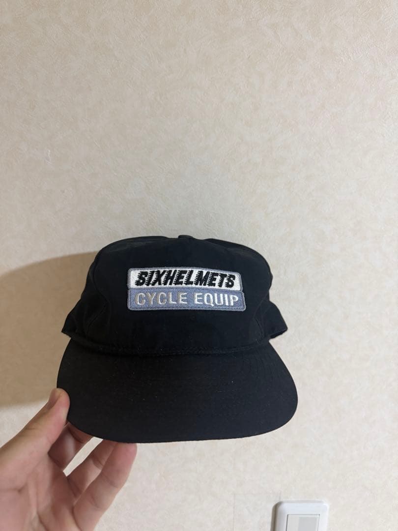 SIXHELMETS ブラック ワークキャップ