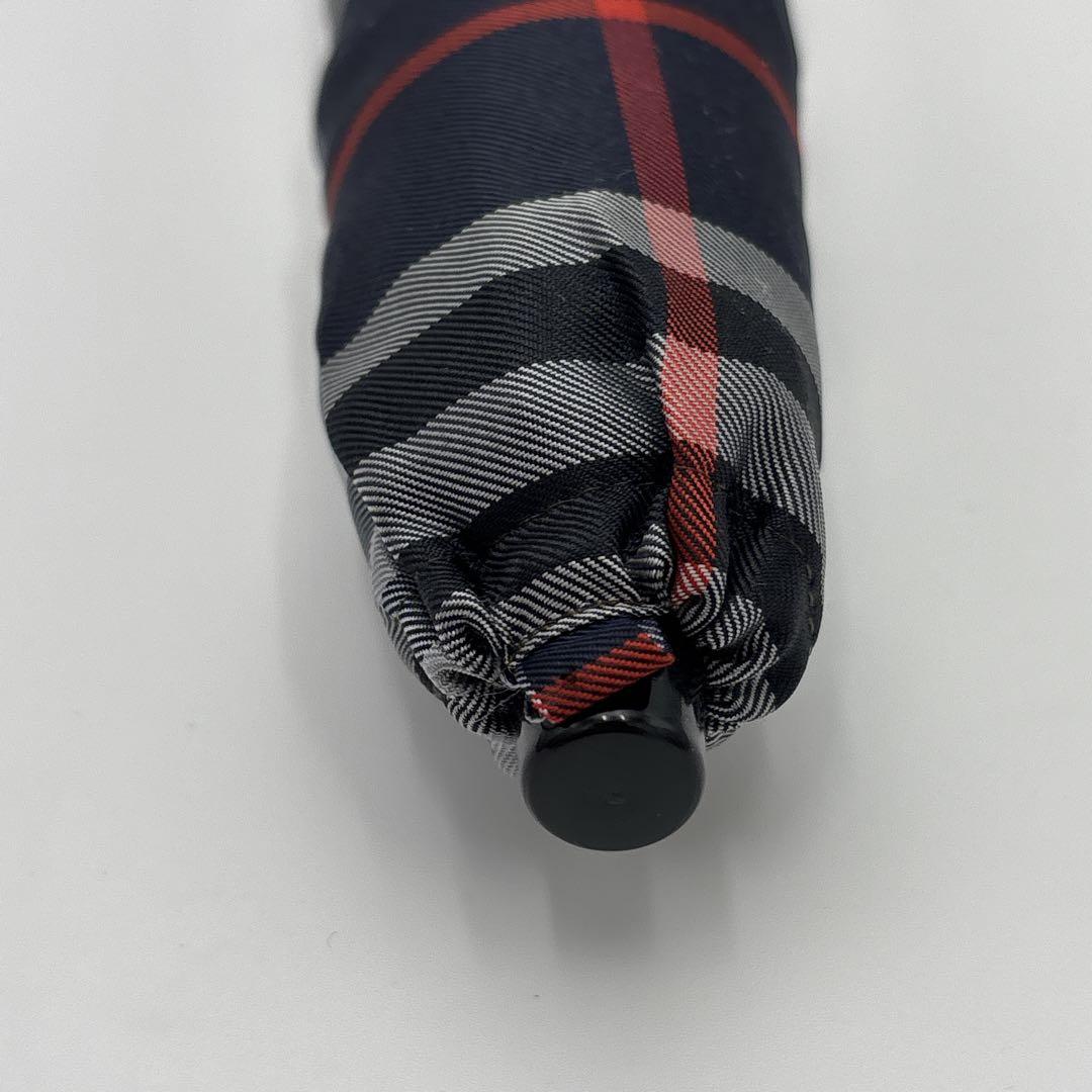 ✨未使用品✨Burberry 折りたたみ傘 ネイビー チェック柄　58cm