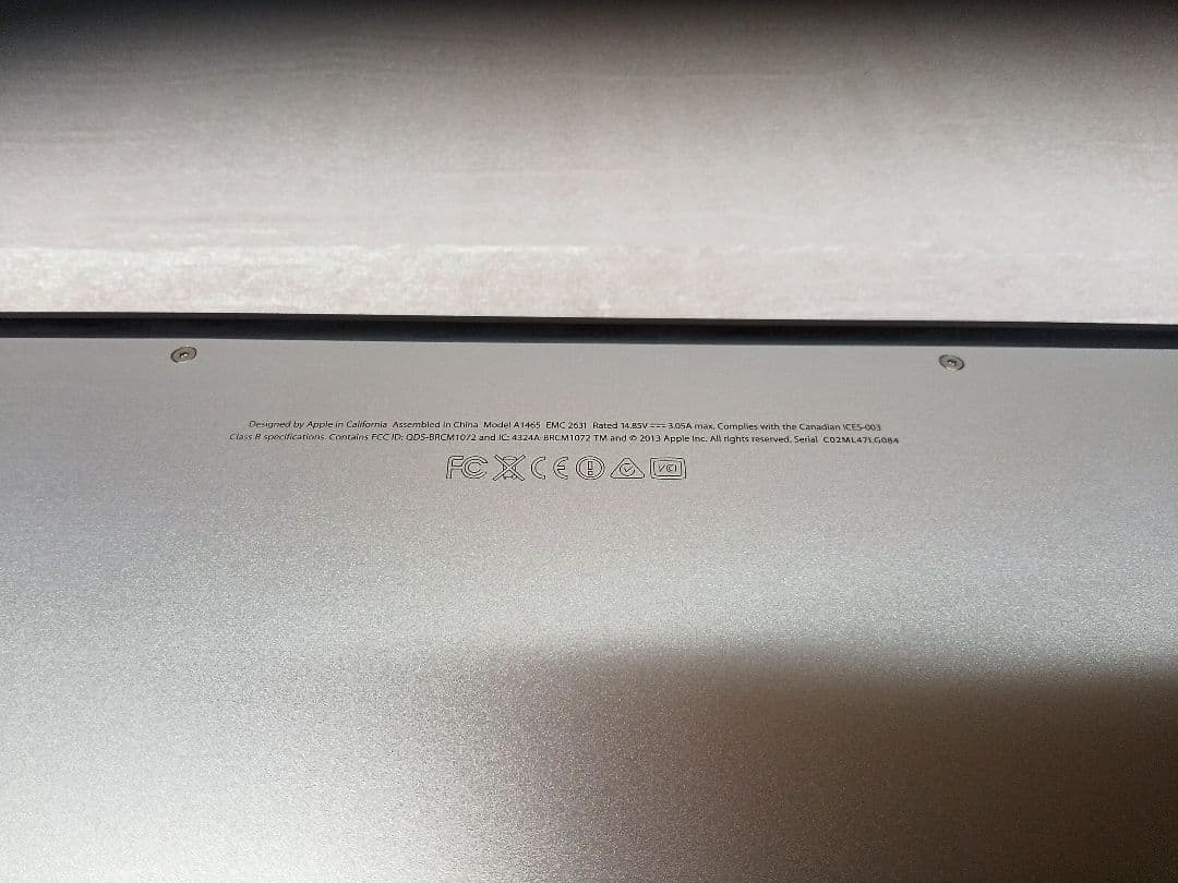 MacBook本体 Apple MacBook Air A1465 Early2014