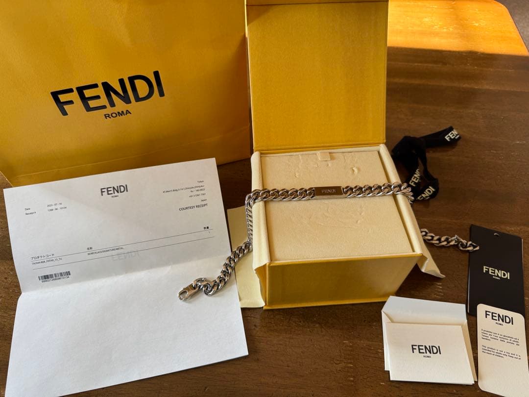 FENDI チェーンネックレス シルバー