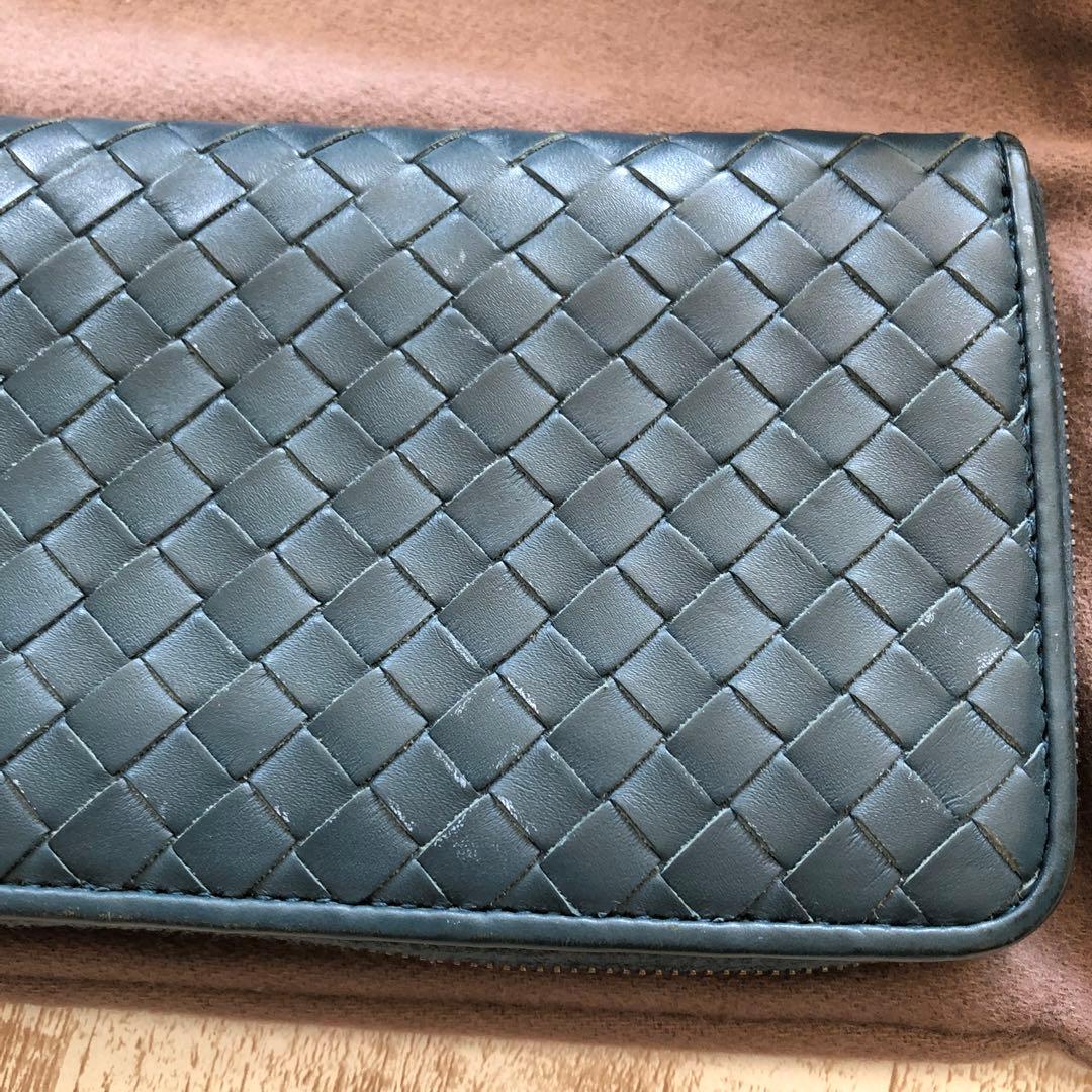 ボッテガヴェネタ　編み込みラウンドファスナー長財布