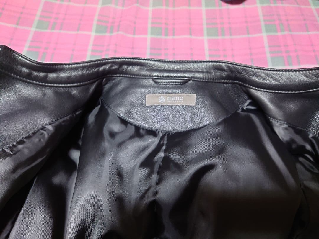 新品未使用　ナノ・ユニバース　シープレザーライダースジャケット