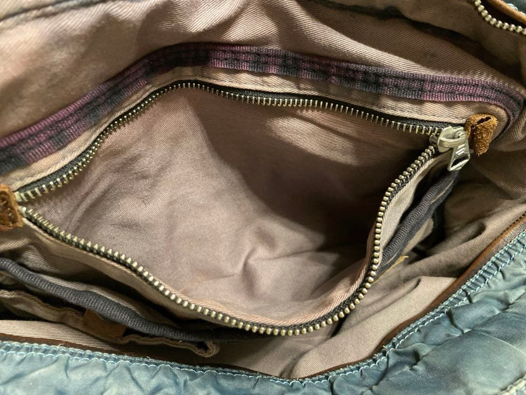 diesel ディーゼル　トートバッグ ナイロン　レザー　ジップ