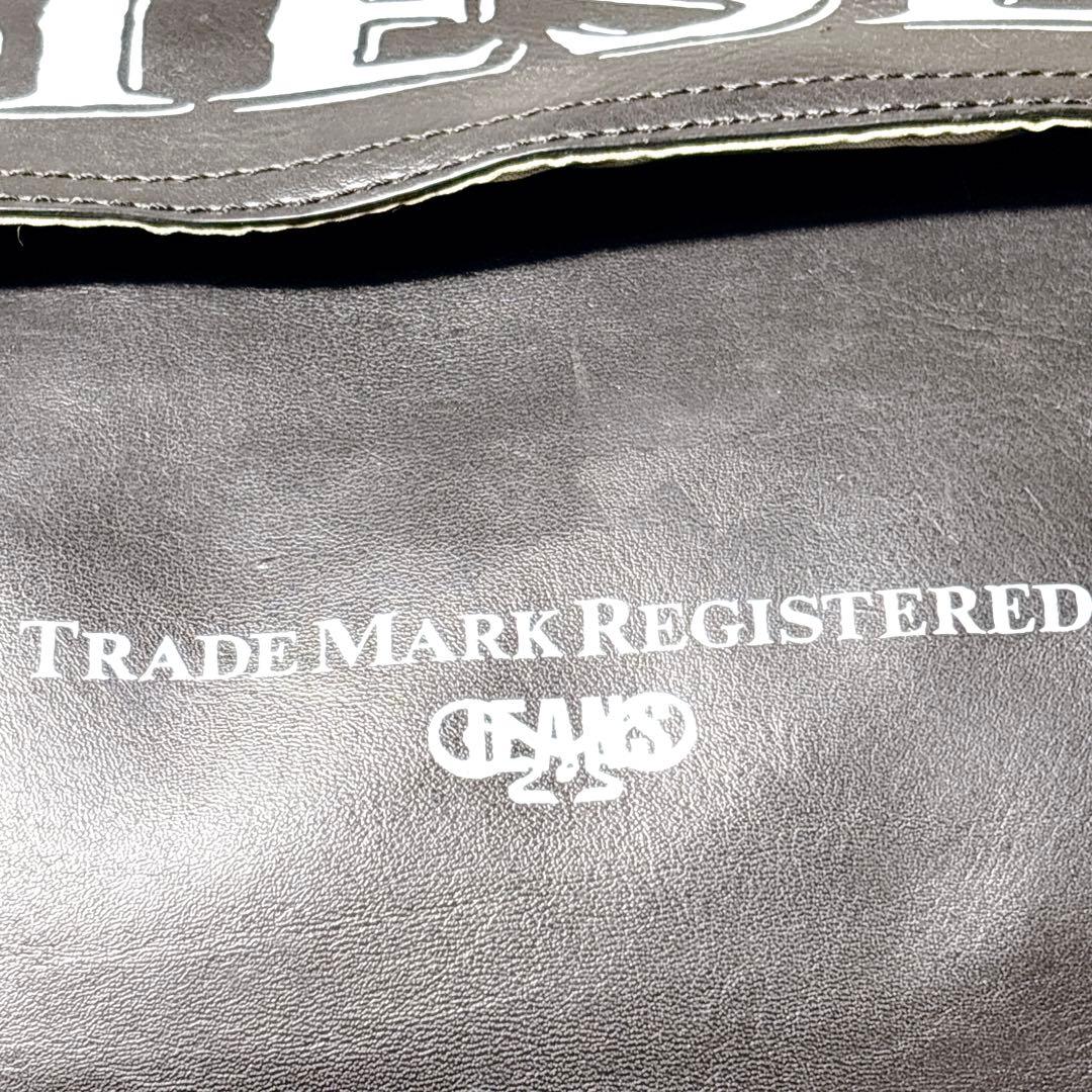 DIESEL ディーゼル　ブレイブマン　レザー　ショルダーバック　A4 ブラック