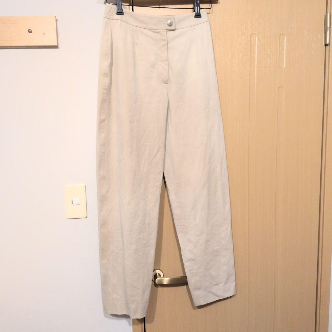 シャネル　CHANEL　ベージュ デニムパンツ アイボリー