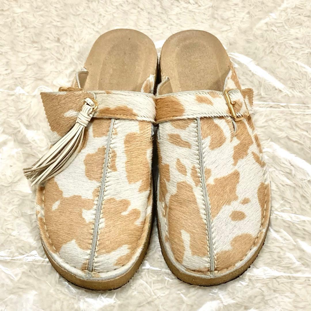 2022年 CLARKS トレックミュール タンカウプリント ハラコ 25cm