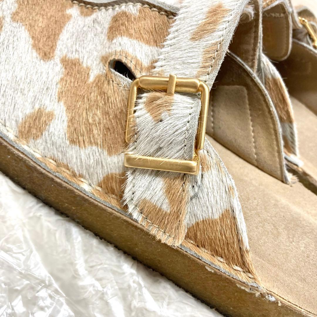 2022年 CLARKS トレックミュール タンカウプリント ハラコ 25cm