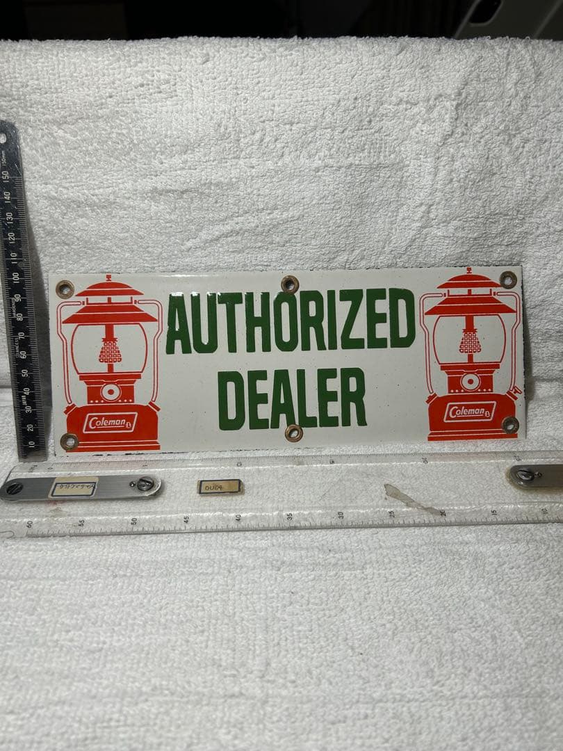Coleman ヴィンテージ サインプレート　ディーラー金属製看板