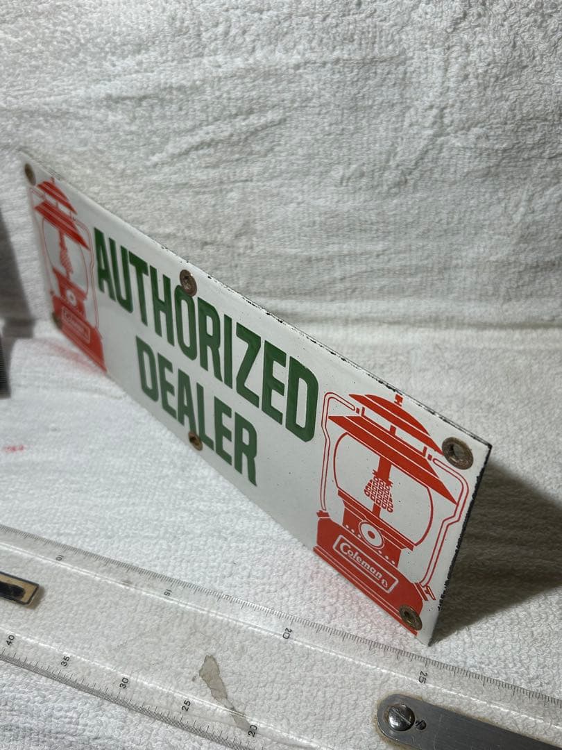 Coleman ヴィンテージ サインプレート　ディーラー金属製看板