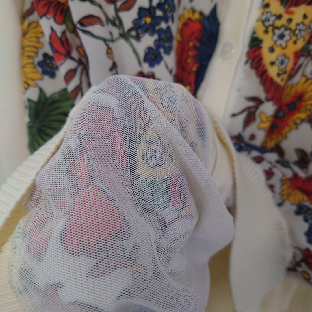 最終価格　　美品　レリアン　プラス　17号　カーディガン　花柄