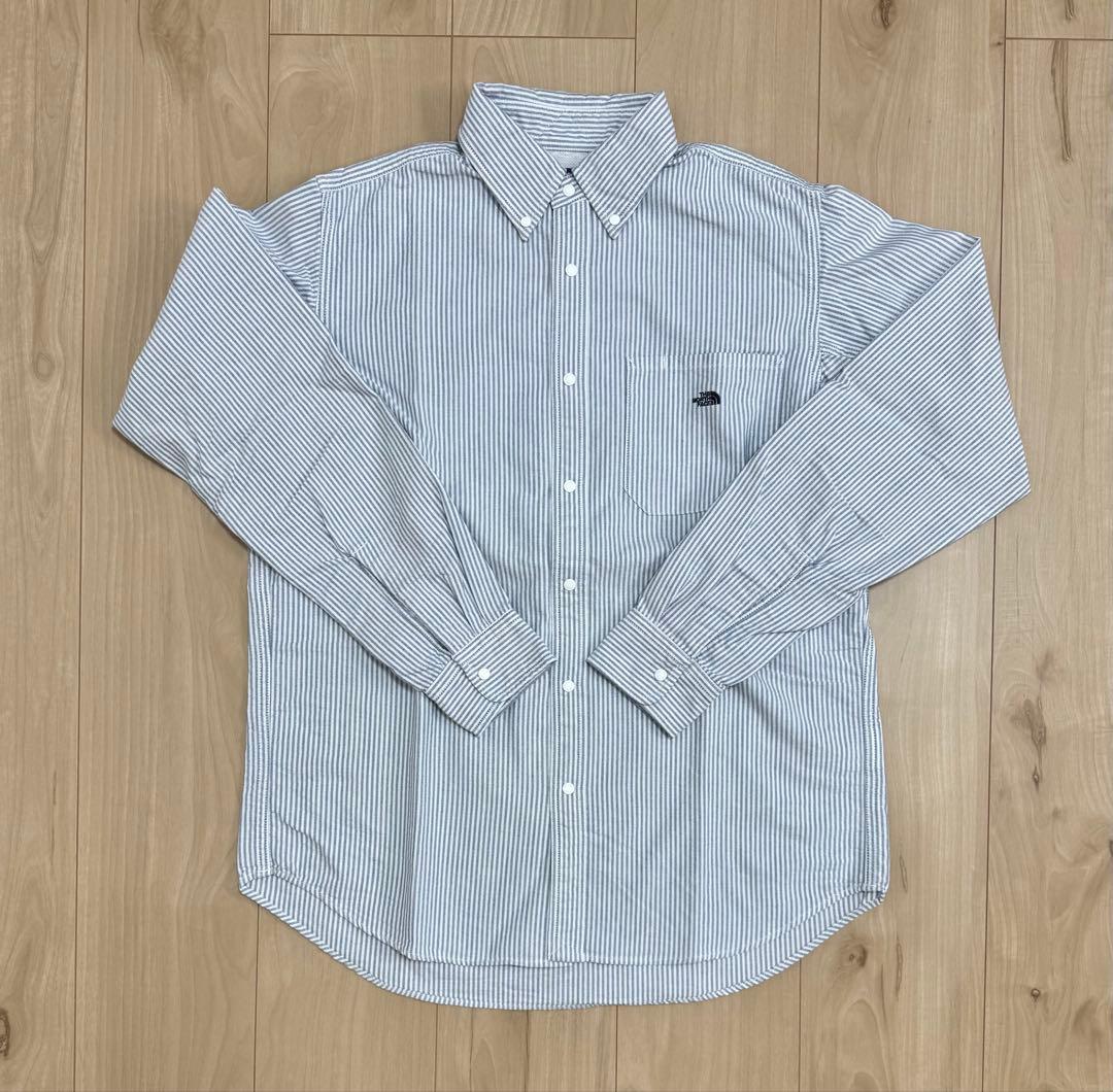 THE NORTH FACE PURPLE LABEL ストライプ　長袖シャツ