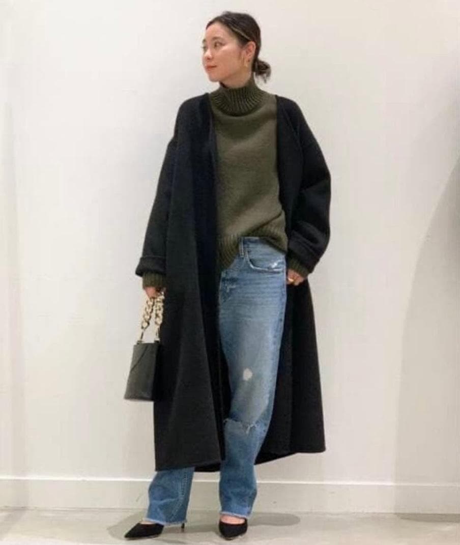 AP STUDIO CINOH ウールタートルネックプルオーバー