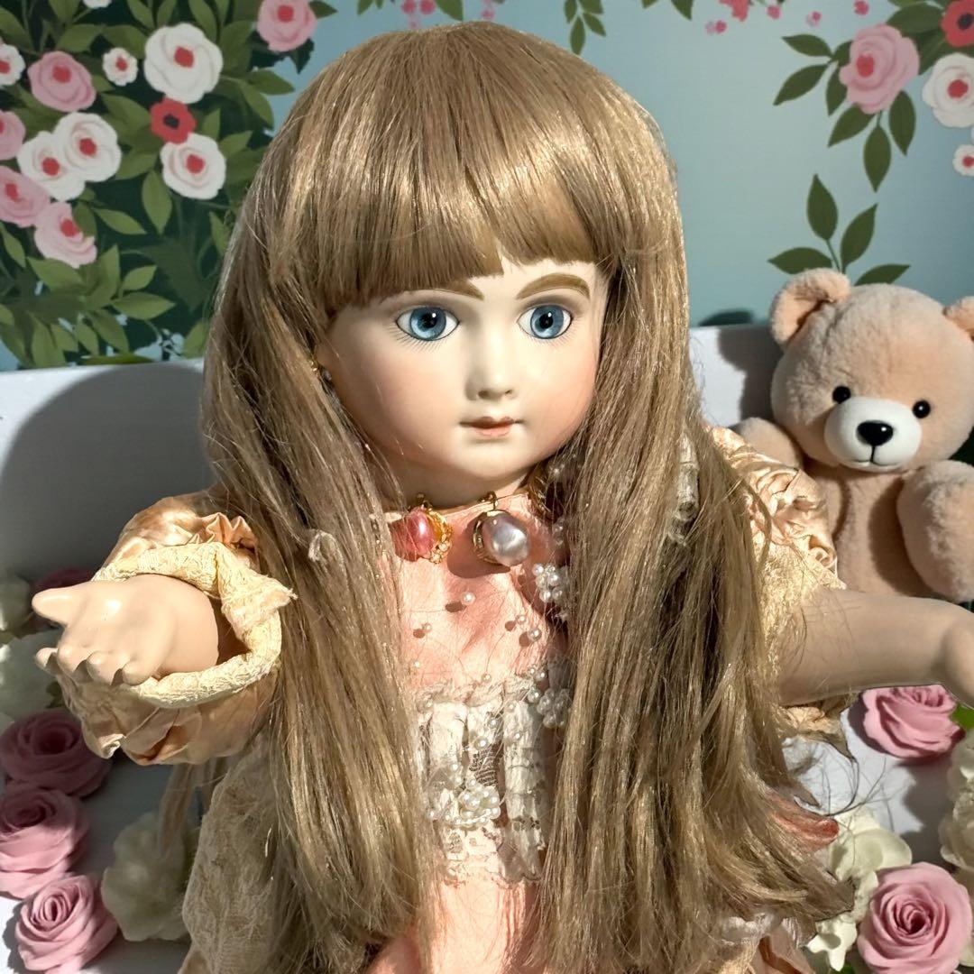 ユミカ ビスクドール アーテー 作家様 ピンクドレス リボン カメオ