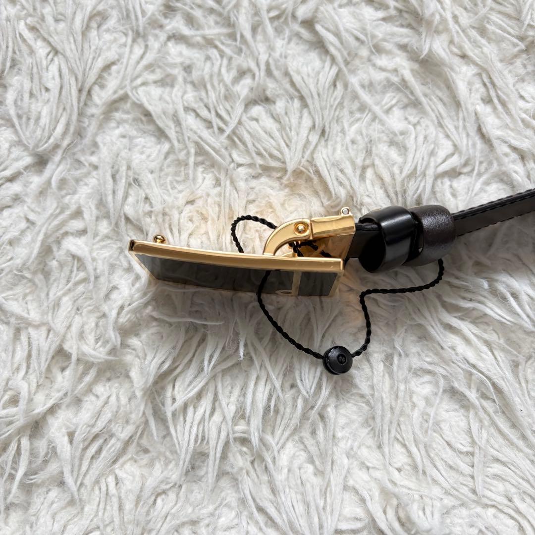 未使用　dunhill スクエアバックル レザーリバーシブルベルト　箱保存袋