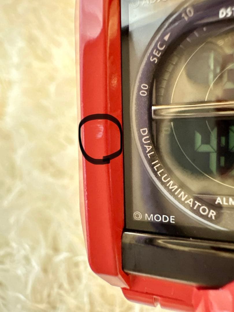 美品 生産終了 人気モデル G-SHOCK G-8100 レッド 廃盤品