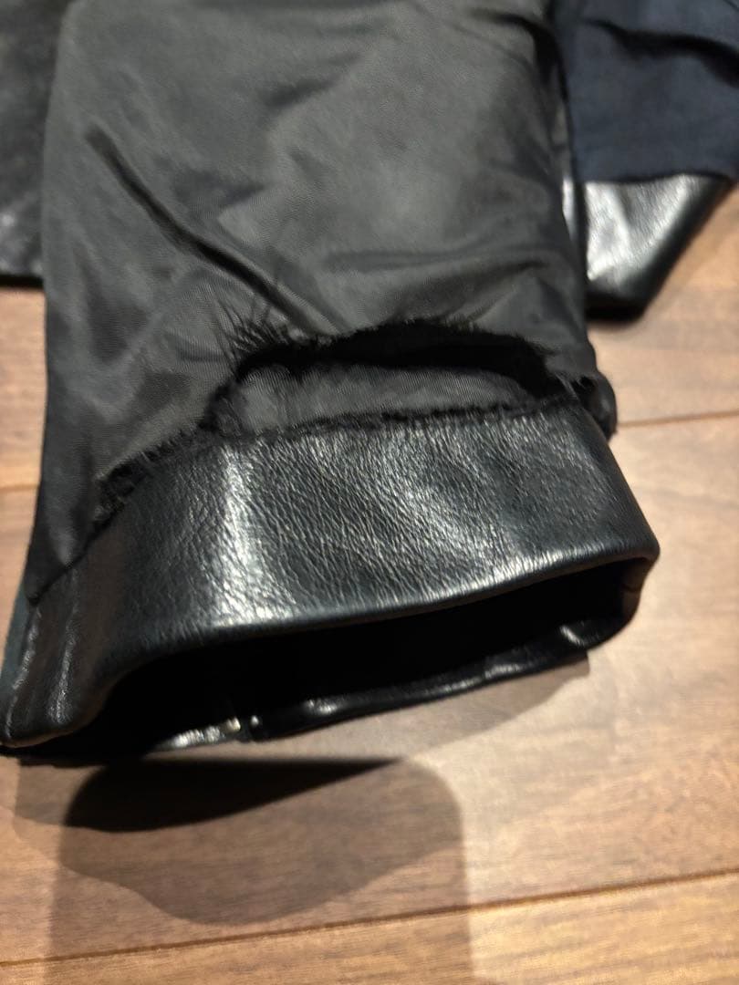 m*u様 2011aw メゾンマルタンマルジェラ　ハの字ライダース 5zipライ