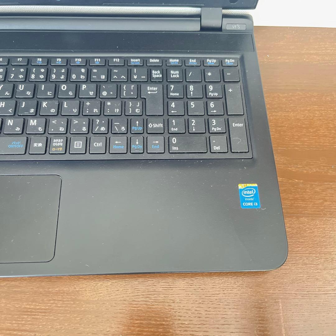 カメラ付PC✨ノートパソコン　windows11✨オフィス付き✨薄型✨NEC✨黒