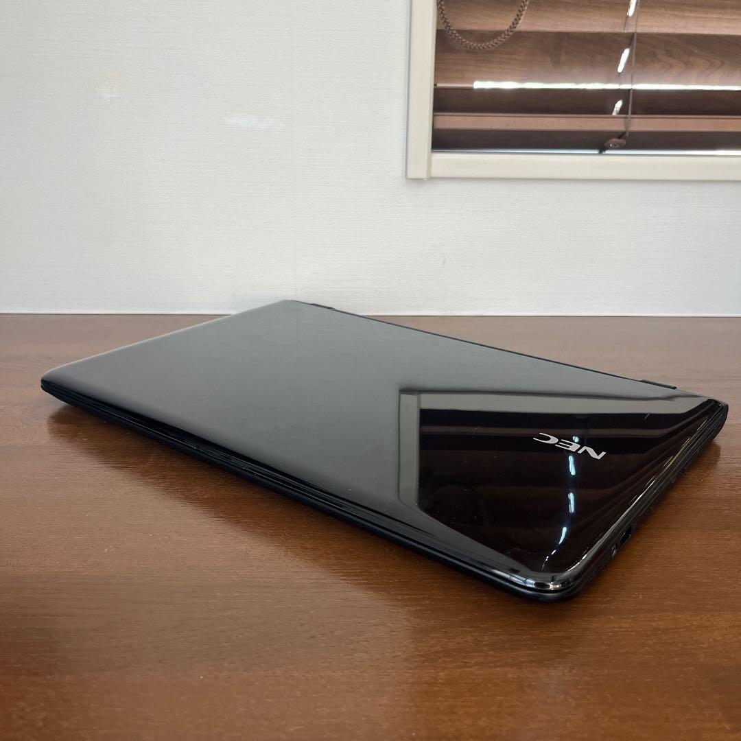 カメラ付PC✨ノートパソコン　windows11✨オフィス付き✨薄型✨NEC✨黒