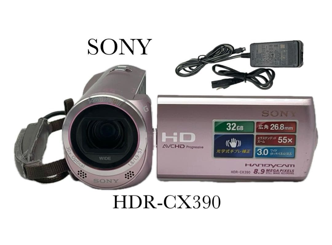 【動作確認ＯＫ】SONY ビデオカメラ HDR-CX390 -329-