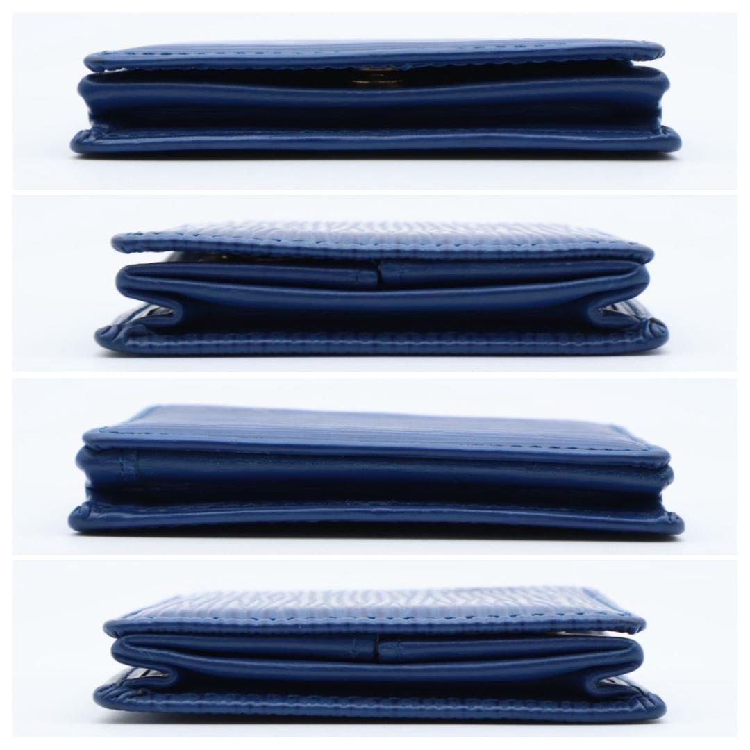 【極美品】ルイヴィトン　ポルトモネボワット　エピ　ケース　小銭入れ　青