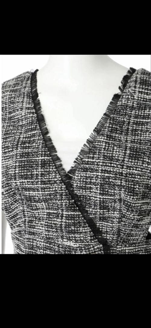 【Apuweiser-riche】ラップツイードジャンスカ