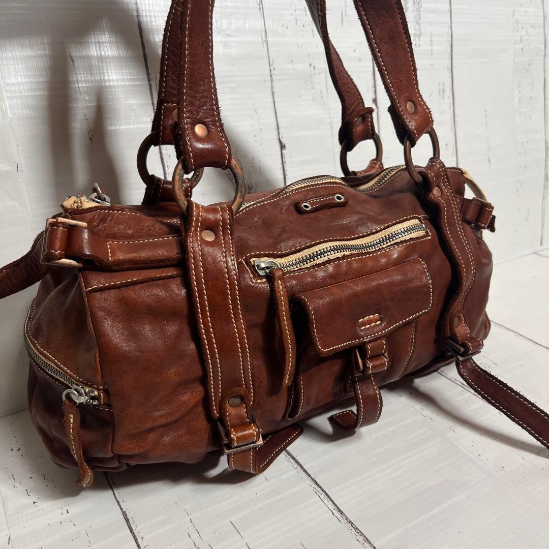 REALMIND LILY FORO リアルマインド　ミニボストン 馬革　ヌメ