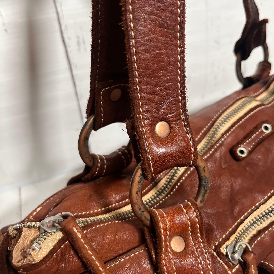 REALMIND LILY FORO リアルマインド　ミニボストン 馬革　ヌメ