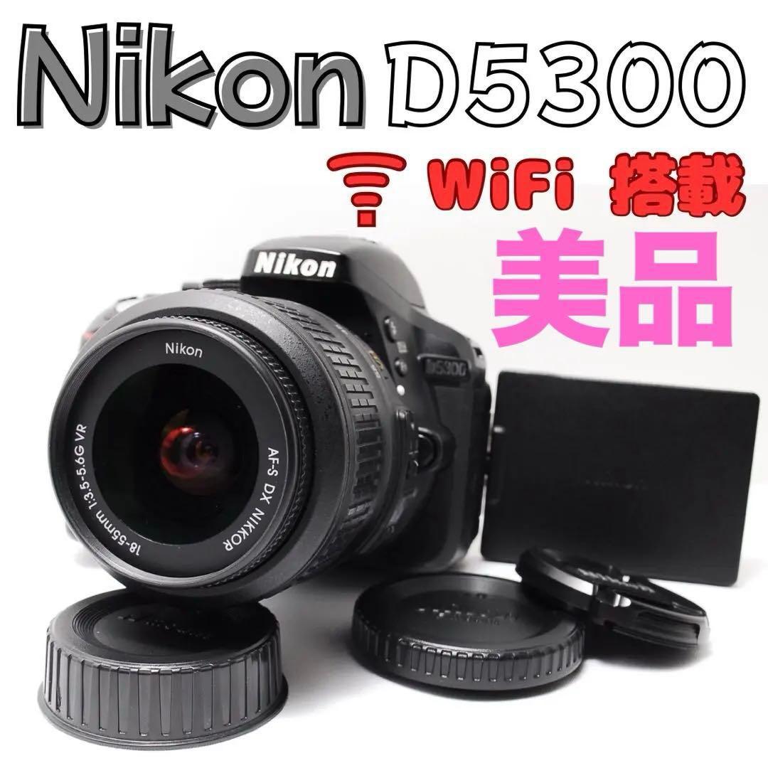 【Wi-Fi搭載】美品 Nikon D5300 標準レンズセット 初心者人気