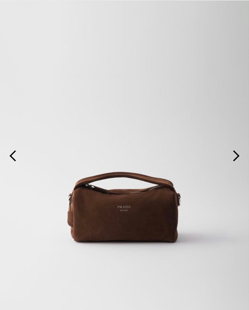 PRADA ロゴ スエード ショルダーバッグ 2VH188