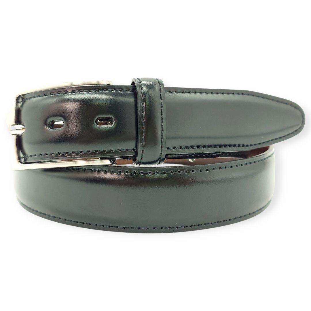 【極美品】PRARE GINZA プレリー銀座 コードバン ビジネスベルト 黒