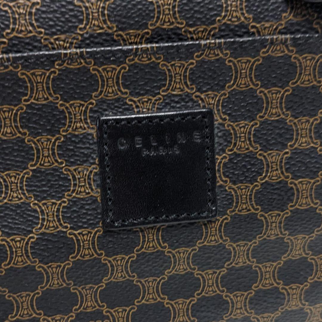 美品　CELINE　セリーヌ　ボストンバッグ　マカダム　トリオンフ　大容量